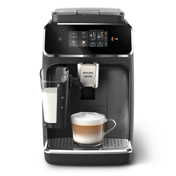 Philips Walita EP2330 Série 2300 vista frontal com painel touch e sistema LatteGo integrado