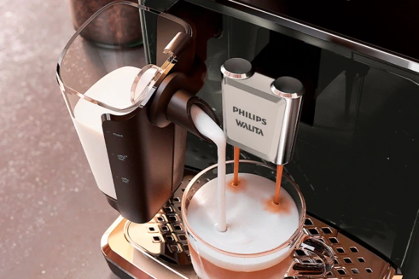 Sistema LatteGo da Philips Walita — compartimento de leite sem tubos internos fácil de limpar na lava-louças